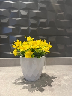arranjo mini flor artificial 15cm (amarelo) na internet