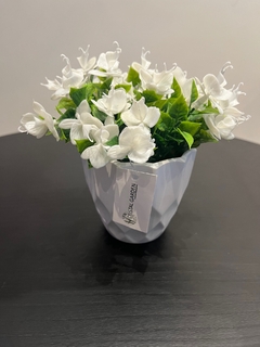 arranjo mini flor artificial 15cm (Branca) na internet