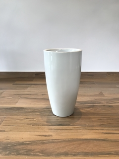 Vaso esmaltado 52x30cm - BRANCO OFF WHITE