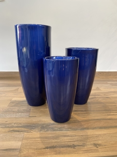 Vaso 52cm - azul - Cristal Garden