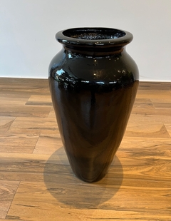 vaso esmaltado 72cm - Preto - loja online