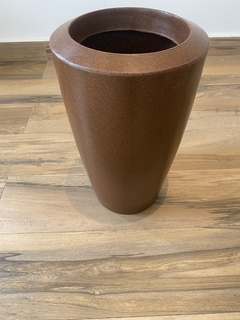 Vaso de Polietileno (46x26,5cm) - ferrugem - Cristal Garden