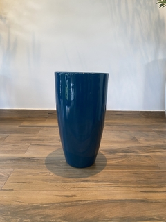 Vaso esmaltado 60x34cm - Verde escuro - comprar online