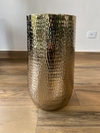 Vaso de metal dourado 50cm