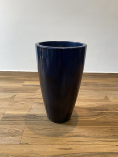 Vaso de polietileno 70x40cm (azul escuro) - Cristal Garden