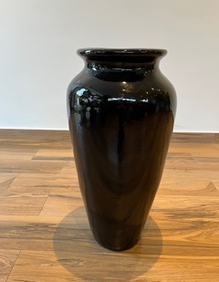 vaso esmaltado 72cm - Preto na internet