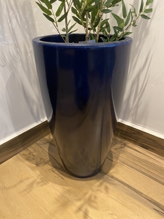 Imagem do Bambu reto artificial com 3 hastes 1,00 metro completo com vaso