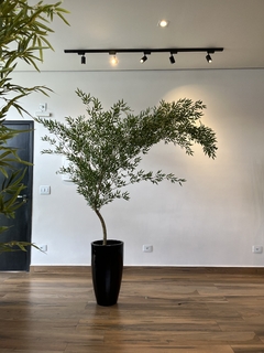 bambu mosso artificial 2,10 metros curvado para direita - comprar online