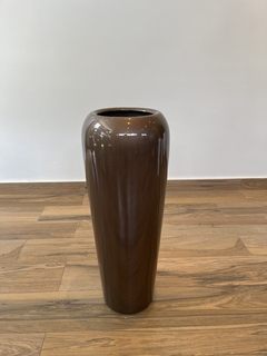 vaso fibra de vidro 76x29cm (bronze) - comprar online