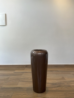 vaso fibra de vidro 66x29cm (bronze) - comprar online