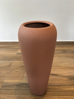 vaso fibra de vidro 76x29cm (terracota) - loja online