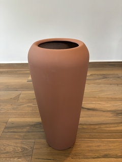 vaso fibra de vidro 66x29cm (terracota) - loja online