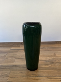 vaso de fibra de vidro 76x29cm (verde)