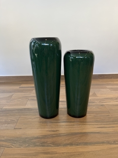 Vaso fibra de vidro 66x29cm (Verde) - Cristal Garden