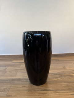 Vaso fibra de vidro 72x34cm (Preto) - Cristal Garden