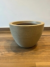 VASO DE POLIETILENO OVAL 22X30CM - AREIA