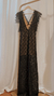 Vestido Serenite Negro- enagua beige - tienda online