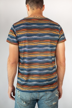Ethnic Blue T-Shirt - comprar online