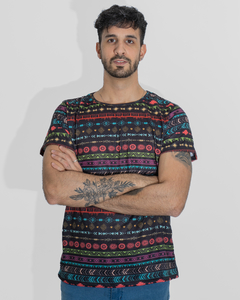 Maya mosaic T-Shirt - comprar online