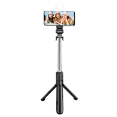 Mini tripé Bluetooth sem fio Selfie Stick com luz integrada