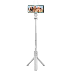 Mini tripé Bluetooth sem fio Selfie Stick com luz integrada