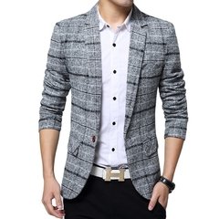 Blazer Slim Casual Xadrez