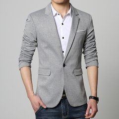 Blazer Slim Fit em Algodão - comprar online