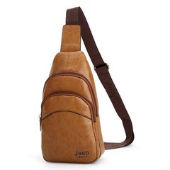 Bolsa masculina de ombro em Couro