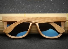 Óculos de sol armação em madeira de bambú lentes polarizadas na internet