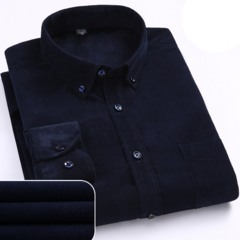 Camisa casual Veludo manga longa