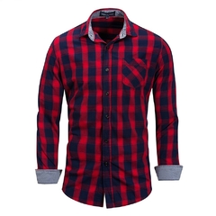 Camisa Xadrez Fred masculina algodão 