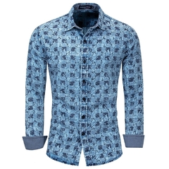 Camisa masculina casual  xadrez de excelente