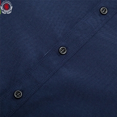 Camisa masculina slim fit mangas compridas  em algodão