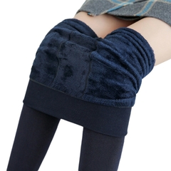 Calça legging cintura alta com tecido interno de veludo