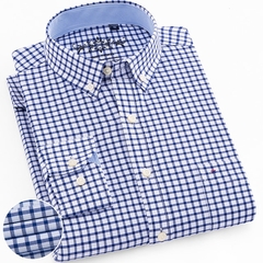 Camisa casual mangas compridas oxford