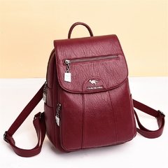 Mochila feminina couro macio Luxury