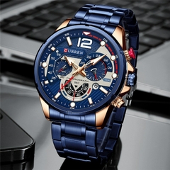 Relógio Curren com Cronógrafo e pulseira em aço - comprar online