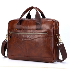 Bolsa maleta em couro genuíno laptop/Escritório - comprar online