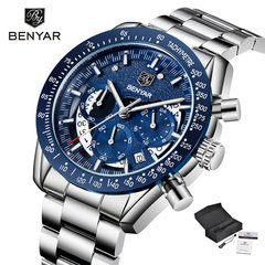 Relógio Benyar luxo Chronograph - loja online