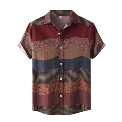 Camisa vintage estilo étnico na internet