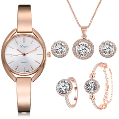 Kit Luxo Feminino Relógio + Acessórios - comprar online