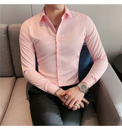 Camisa casual/social slim estilo Britânico