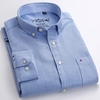 Camisa casual mangas compridas oxford