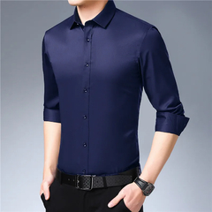 Camisa Slim Spandex elástica