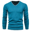 Suéter em malha de algodão gola V masculino - comprar online