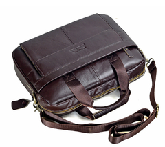 Bolsa maleta em couro genuíno laptop/Escritório - loja online