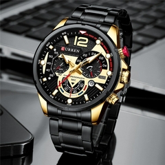 Relógio Curren com Cronógrafo e pulseira em aço na internet