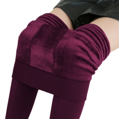 Calça legging cintura alta com tecido interno de veludo