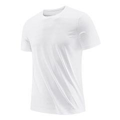 Camiseta masculina tecido Elástico-não amassa