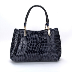 Bolsa feminina Smooza design estilo couro crocodilo